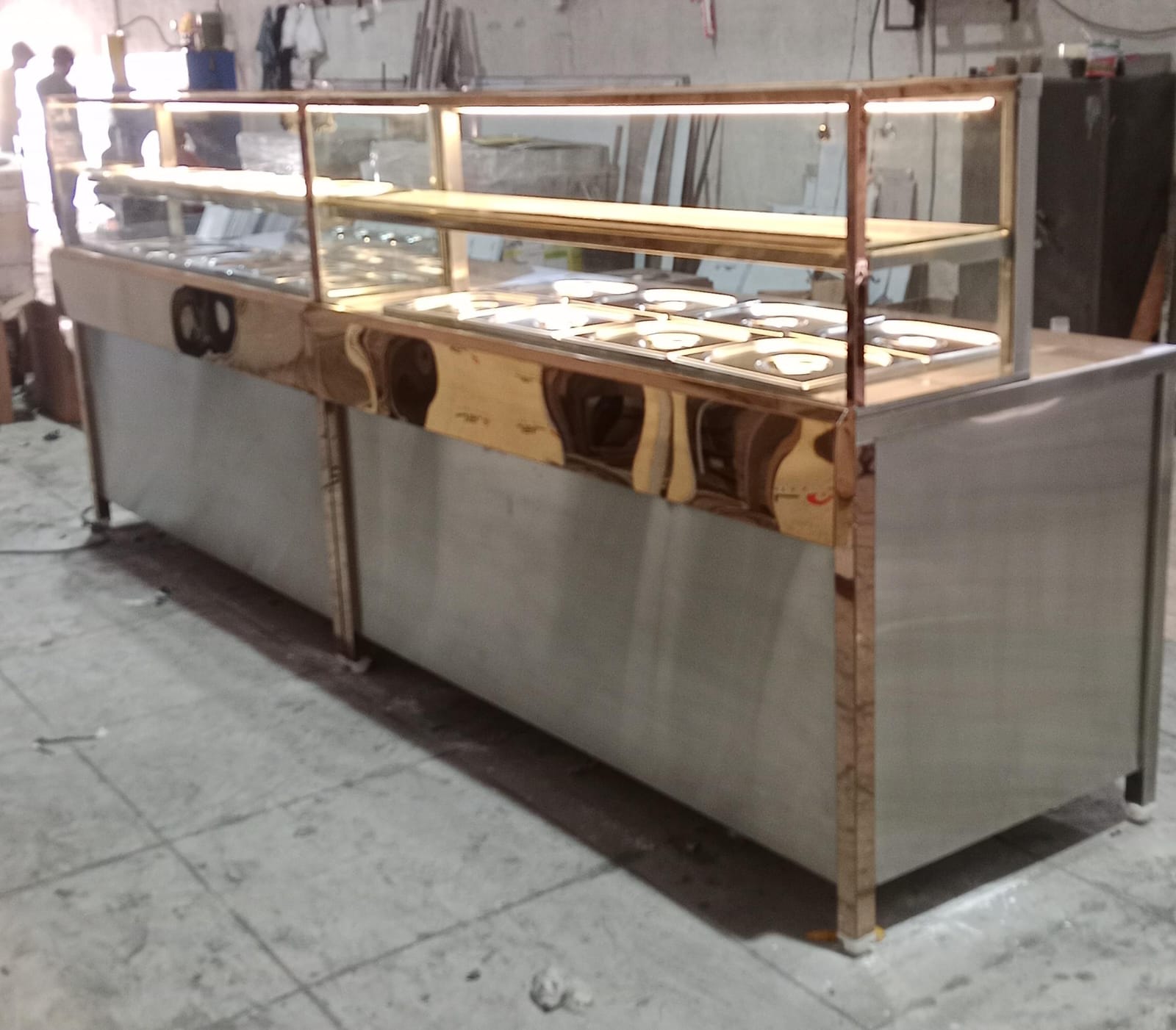 Bain Marie with Glass Guard (Polished)