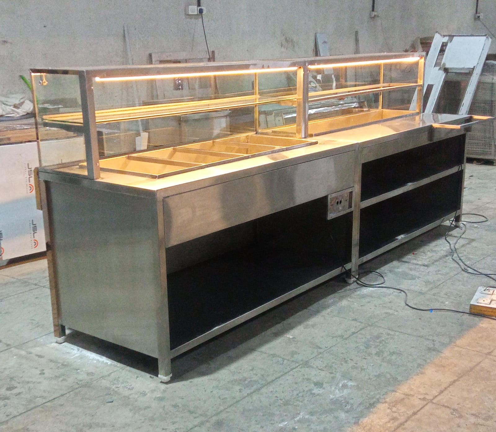 LED Bain Marie Display Counter